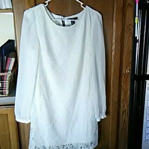 NWT Lace dress with sheer sleeves